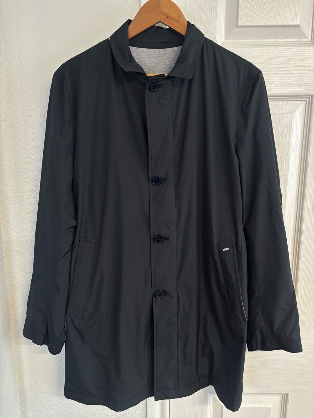 Herno NWD 100% Polyester Flight Rain Gray‎ Jacket Size M/L